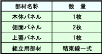 部材展開図の表